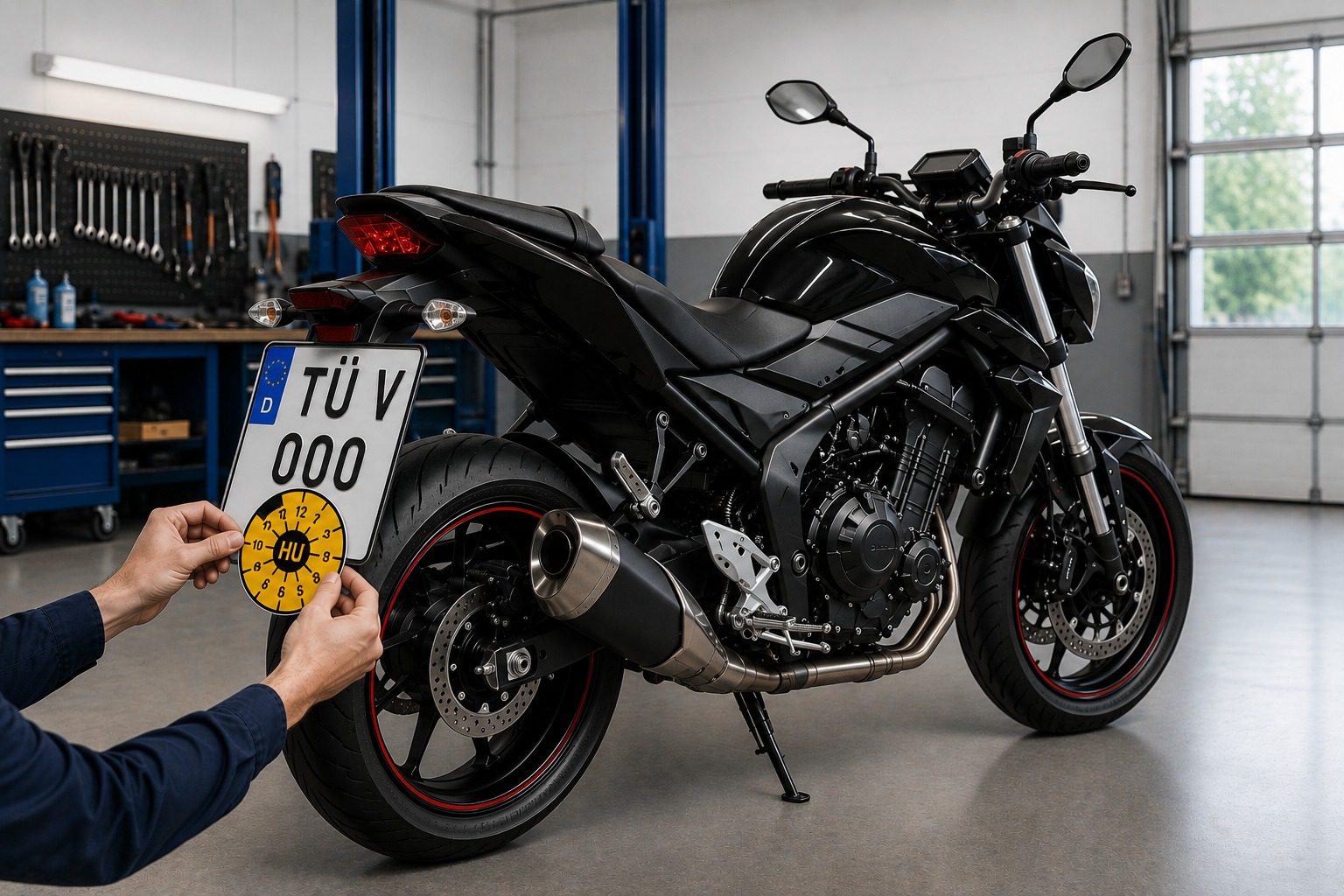 HU AU Motorrad in Berlin